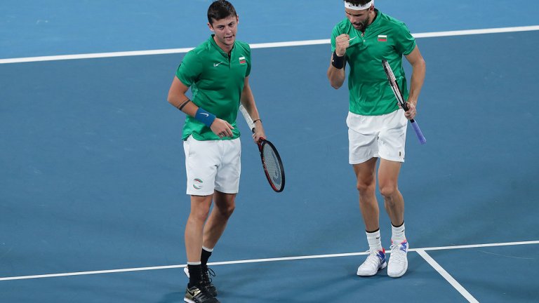 Александър Лазаров впечатли при играта на двойки заедно с Григор Димитров