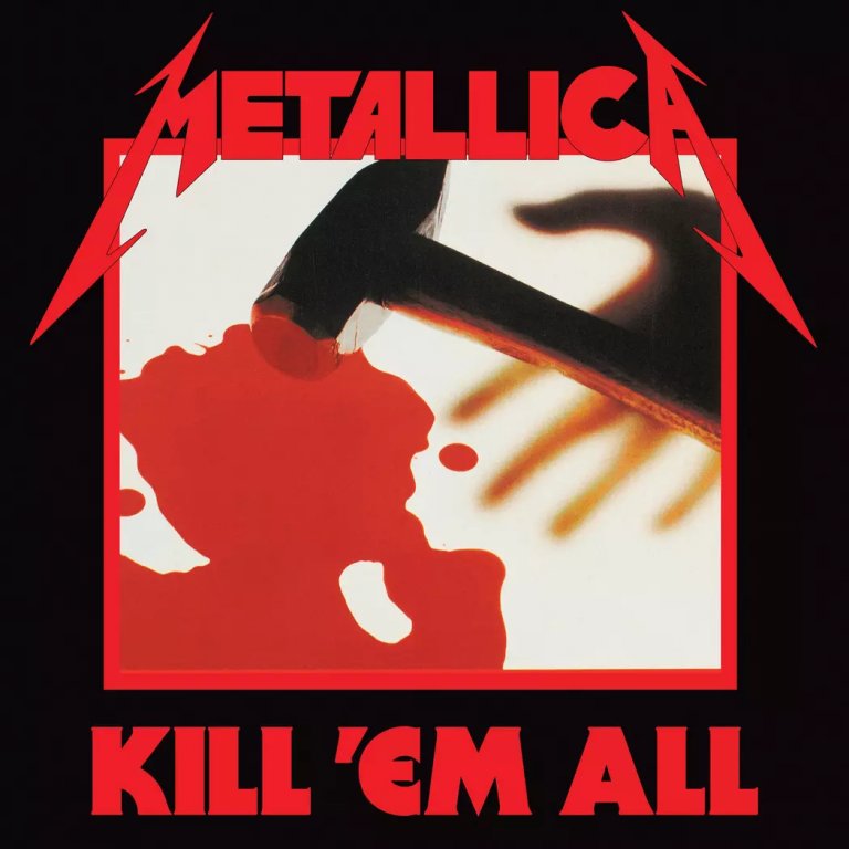 Обложката на Kill 'Em All - една от най-емблематичните за цялата дискография на Metallica