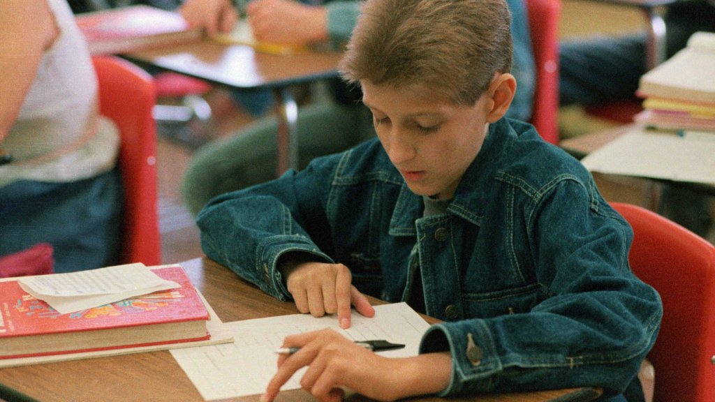 Ryan White Attending Math Class
