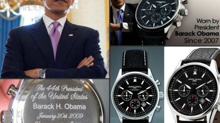 Върху китката на Обама - Jorg Gray 6500 JG, снимка: blog.watchkart.com