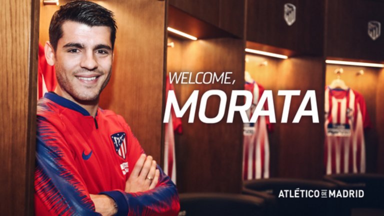 Алваро Мората ще играе в Атлетико Мадрид до лятото на 2020 година