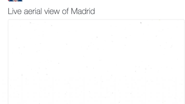 Картина на живо: Мадрид е бял!