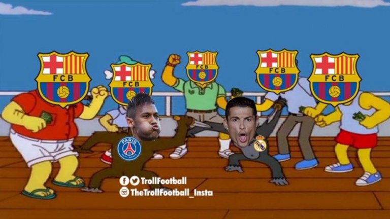 Феновете на Барселона по време на Реал - ПСЖ