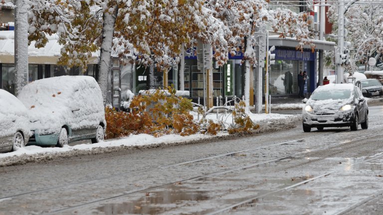 До 35 см сняг в София - спрял ток и промени в градския транспорт (снимки)