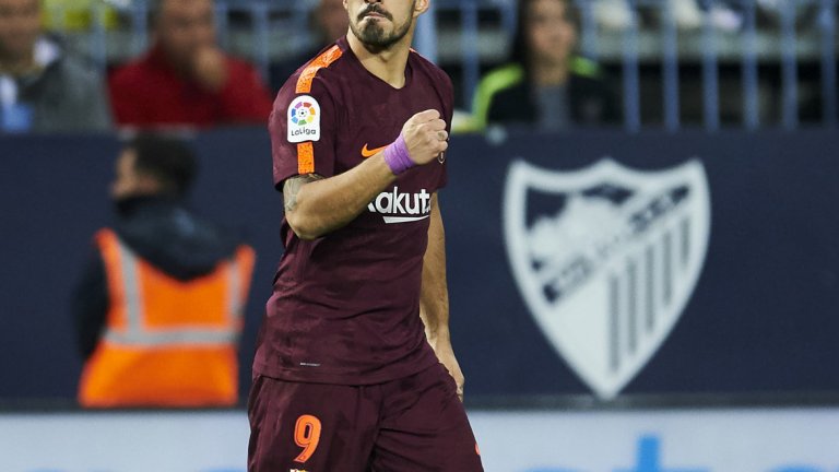 Луис Суарес отбеляза 115-ия гол в Ла лига и вече се е разписвал срещу всички 25 отбора, срещу които е играл в испанския елит, откакто се присъедини към Барселона