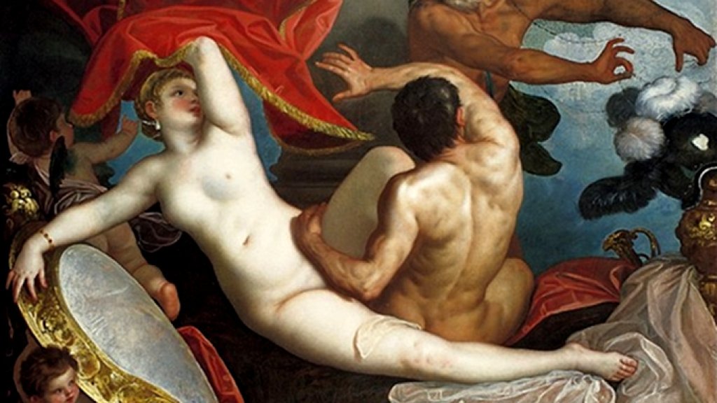 Venus_and_Mars_Surprised_by_Vulcan_-_Il_padovanino_(1631)