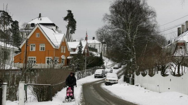 Норвежките родители не се плашат от суровата скандинавска зима. 
