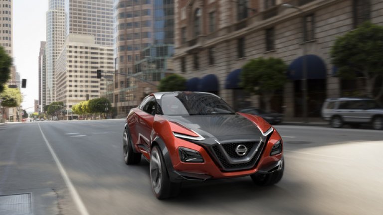 Nissan Gripz 
Nissan Gripz е един от най-реалистичните концепти, представени във Франкфурт. Японският прототип показва как ще изглеждат бъдещите компактни кросоувъри. Дизайнът взема идеи на заем от архивите на Nissan 240Z, който с модифицирано 4х4 задвижване печелеше легендарното Рали Сафари през 70-те години. 
Gripz не е направен за рали-състезания, а по-скоро се опитва да предостави всички възможни удобства за всички възможни потребители. Дизайнерите са разработили модел, който да служи като удобен градски автомобил през седмицата, но и да се превръща в мощен звяр за уикенд-приключения. 
Колелата му се задвижват от електромотор, заимстван от Nissan LEAF. Инженерите обаче са добавили и бензинов двигател, който разширява обхвата на възможностите на Gripz.