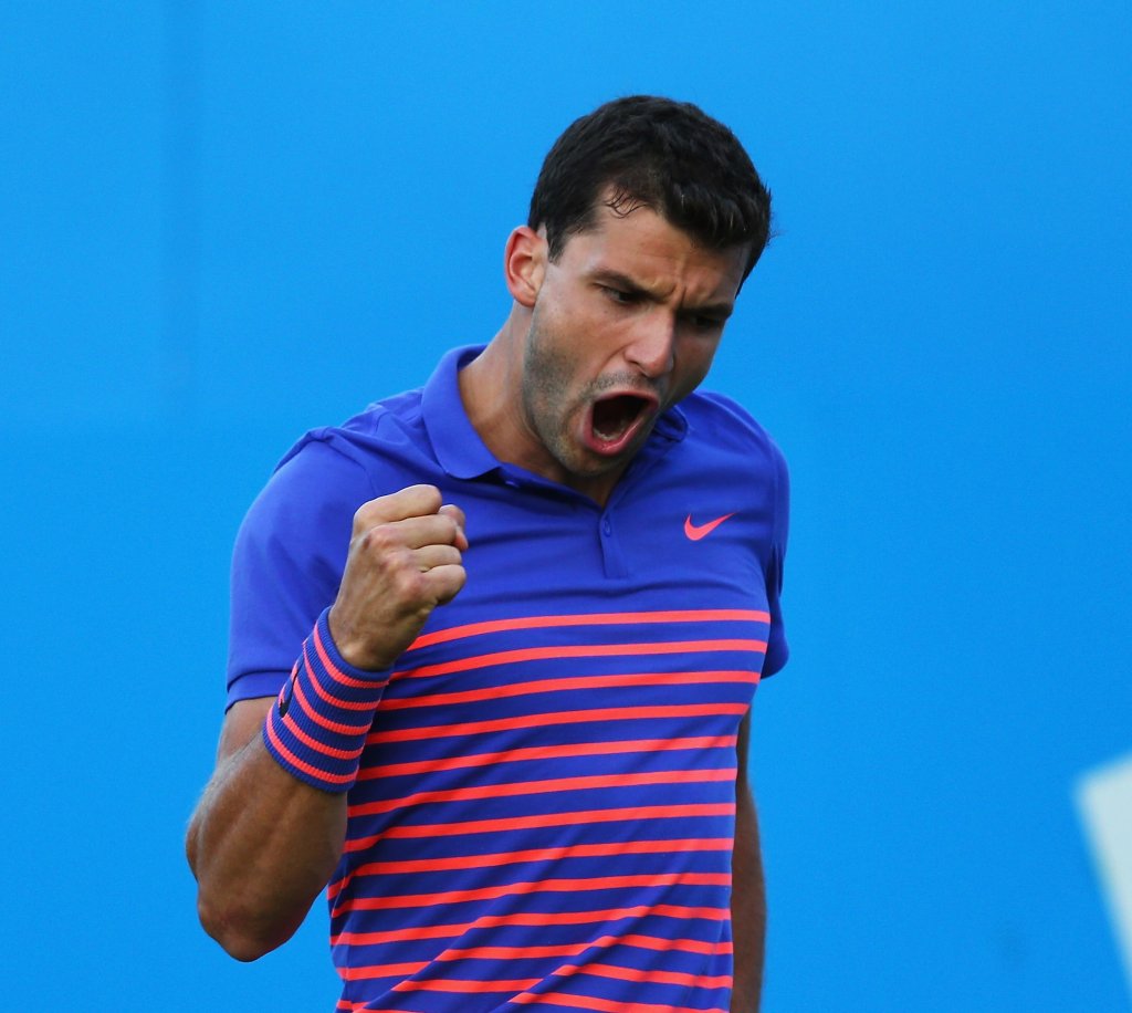 during day one of the Aegon Championships at Queen's Club on June 15, 2015 in London, England.