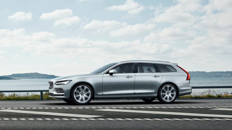 Volvo V90 беше показан в Стокхолм преди премиерата на новия модел в Женева през март
