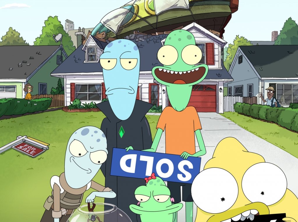 Solar Opposites
Премиера: 8 май в Hulu
Епизоди: 8
Един от създателите на хитовата анимация Rick and Morty - Джъстин Роланд, дебютира своя нов проект, който... отново е анимация за възрастни. В центъра на историята са семейство извънземни, който са принудени да напуснат своя "по-хубав свят" и да се преместят в сърцето на Съединените американски щати. И между тях определено липсва единодушие дали това е страхотно или ужасно. Подобно на Rick and Morty, Solar Opposites няма да е комедия за всеки вкус, но има потенциала да зарадва феновете на сатиричната гледна точка на Роланд за живота.
