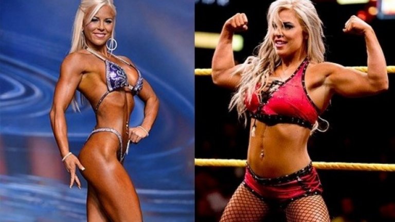 Дана Брук
Дана е сред новите кеч звезди и усилено трупа мускули, въпреки че има опит като фитнес модел.