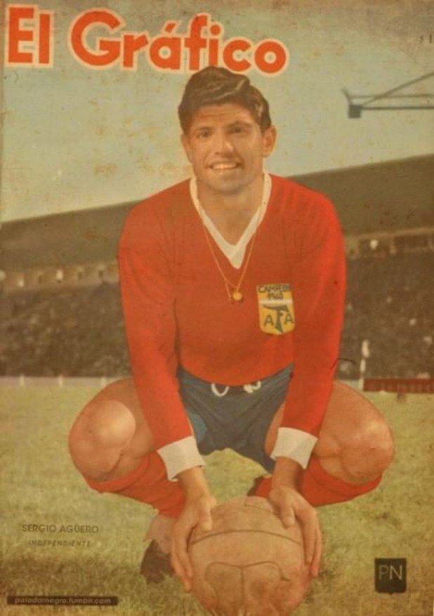 Серхио Агуеро се появи на сцената една 15-годишен, дебютирайки в червената фланелка на Индепендиенте. Кун също грейна като звезда от корицата на списанието, но от шампионския тим на "Гордостта на Авеланеда" от 1960-а.