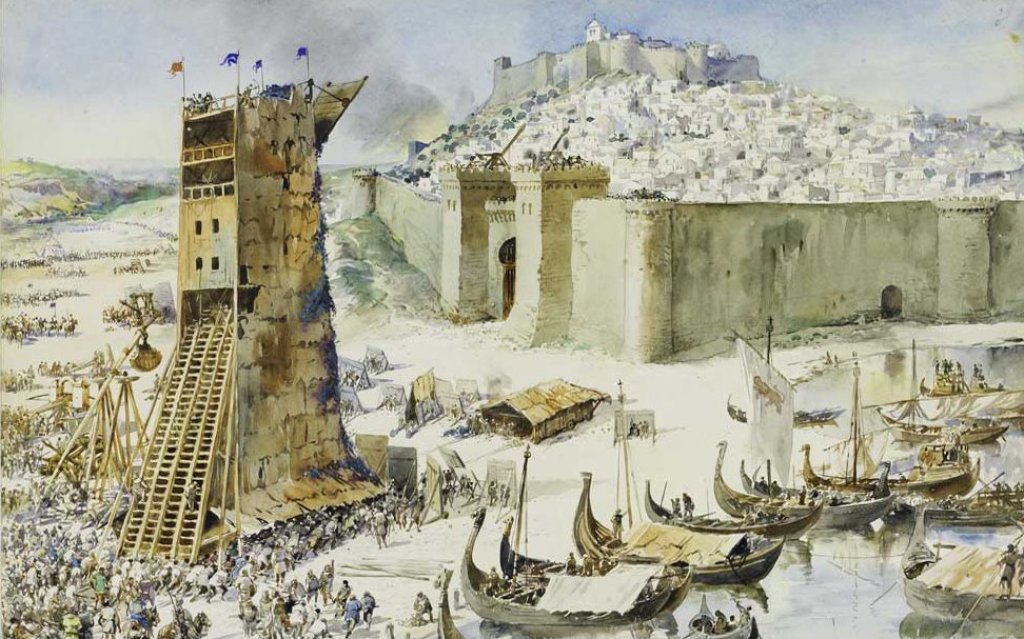 Siege_of_Lisbon_by_Roque_Gameiro