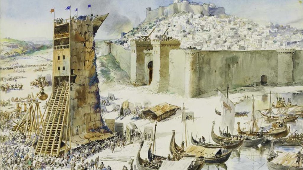 Siege_of_Lisbon_by_Roque_Gameiro