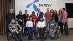 Теленор посреща новите си служители по програмата за хора с увреждания Open Mind