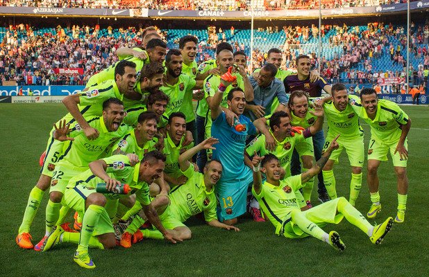 Барселона празнува шампионски на "Висенте Калдерон".