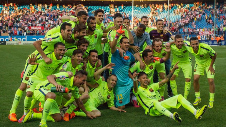 Барселона празнува шампионски на "Висенте Калдерон".