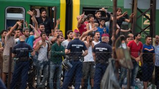Doors Are Opened To Migrants At Budapest Railway Station