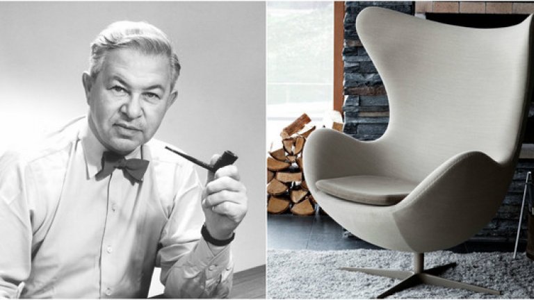 Арне Якобсен

Датчанинът Арне Якобсен е смятан за един от най-влиятелните архитекти и дизайнери на 20-ти век. Два от неговите стола-шедьоври и до днес са символ на най-доброто в дизайна, а именно Egg Chair от 1956-та (на снимката) и Swan Chair (1958). С тези два стола, той създава като с един щрих футуристичните извивки, които сега възприемаме за абсолютна даденост. Дори половин век по-късно, дизайнът на Якобсен успява да изглежда едновременно исторически, футуристичен и съвременен.