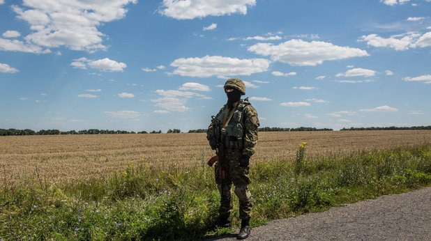 Пазач от проруските милиции в района на Донецк