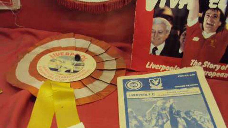 Програмата от паметния мач в София е на видно място в музея на "Анфийлд". Ливърпул помни не само победите... И уважава съперниците, които са успявали да повалят червената машина.