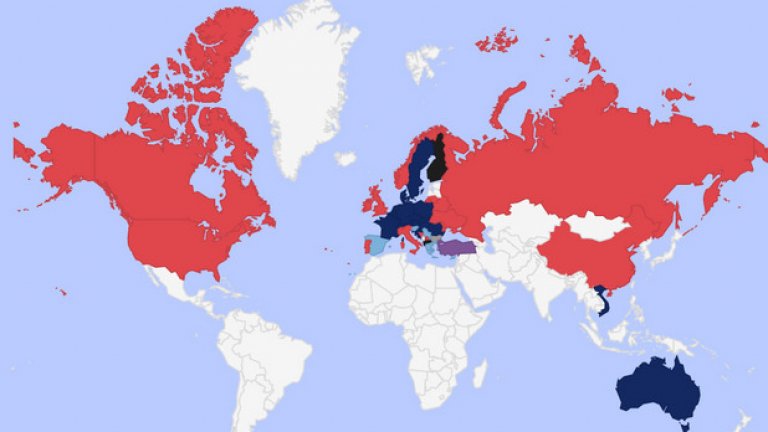 Великобритания е "червена", Цачева с пик в Турция