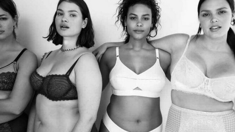 В отговор на определението за модел с по-голям размер, Vogue пусна серия фотографии на модели с по-закръглени форми