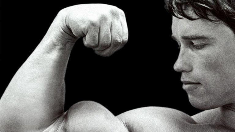 Pumping Iron
Pumping Iron е най-великият, разпознаваем, обсъждан и цитиран филм за фитнеса. Това е едновременно кадилакът, ролс-ройс-ът, „Кръстникът“ и „Гражданинът Кейн“ на киното за мускули, тренировки и тежести. Заснет е през 1975-а, но поради финансови проблеми излиза чак през 1977-а и тогава става тотален хит. Филмът проследява пътят на Арнолд Шварценегер към „Мистър Олимпия“ и „Мистър Юнивърс“ и неговия наситен със съспенс сценичен сблъсък с младия италиански гигант Лу Фериньо. Почти всички икони на желязната игра от златната епоха на 70-те години са тук. Но в центъра е Шварценегер. Тук „Австрийският дъб“ е в роля, предсказваща идващия холивудски триумф и играе образа на остроумния, доминиращ шампион, който осмива и иронизира своите конкуренти. Тук е и легендарното интервю, в което Арнолд сравнява напомпването с оргазма.
Филмът става масивен хит и отваря вратата за фитнес манията в Америка през 80-те години на миналия век. Проучвания показват, че именно след излизането на Pumping Iron драматично скачат абонаментите за фитнес зали. Днес тази класика се гледа като истинско произведение на кино изкуството.