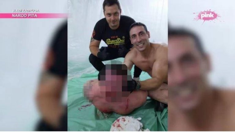 Шок от Белград: Сръбска телевизия показа как фенове на Партизан обезглавяват свои (18+)