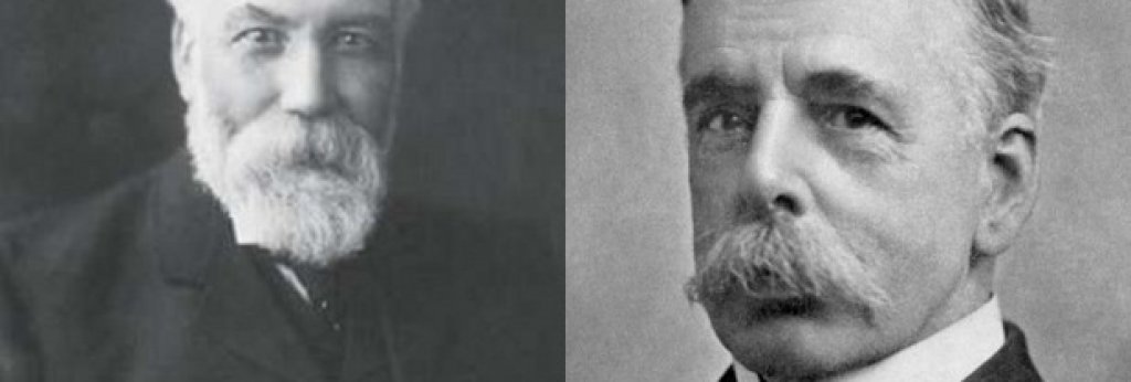 Уилям Маккрегър и Чарлс У. Алкок
Двамата създават първия шампионат и първата купа в историята на футбола. Маккрегър успява да обедини големите английски клубове и с тяхна помощ през 1888 година създава Футболната лига.
От своя страна Алкок организира първия международен футболен мач – през 1870 между Англия и Шотландия и също така създава турнира за Купата на ФА – първата по рода си такава надпревара във футбола.