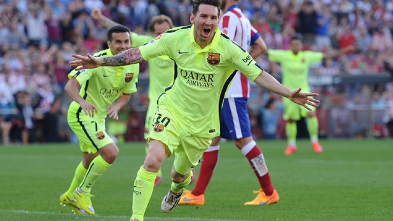 В 65-ата минута геният Меси вкара попадението с цена на злато.