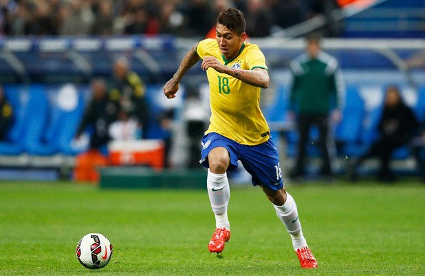 9. Фирмино вече има гол на английска земя. Халфът донесе победата на Бразилия с 1:0 над Чили в приятелски мач, игран на „Емирейтс“ през март 2015 г.