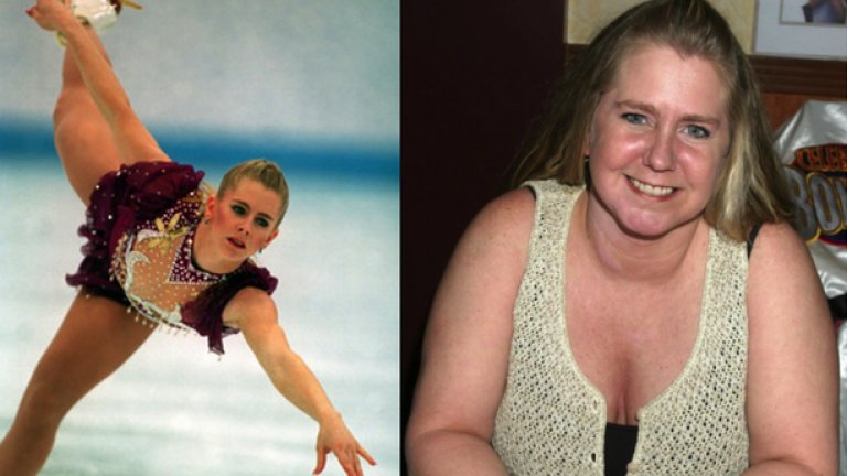 10. Тоня Хардинг
Фигуристката нашумя най-вече със скандалните действия на бившия си съпруг, който нае хора да наранят един от основните й конкуренти - Нанси Кериган, през 1994 г.
Хардинг може да се похвали с доста постижения. Тя е двукратен олимпийски шампион, печелила е американския шампионат по фигурно пързаляне и е една от малкото жени, правили троен Аксел при съчетанията си.
След славните си дни на леда, Тоня Хардинг стана по-пухкава. Това обаче може би е преимущество в новата й страст - бокса. Фината фигура на Хардинг беше полезна на леда, но сегашната й може би й е от полза на ринга.