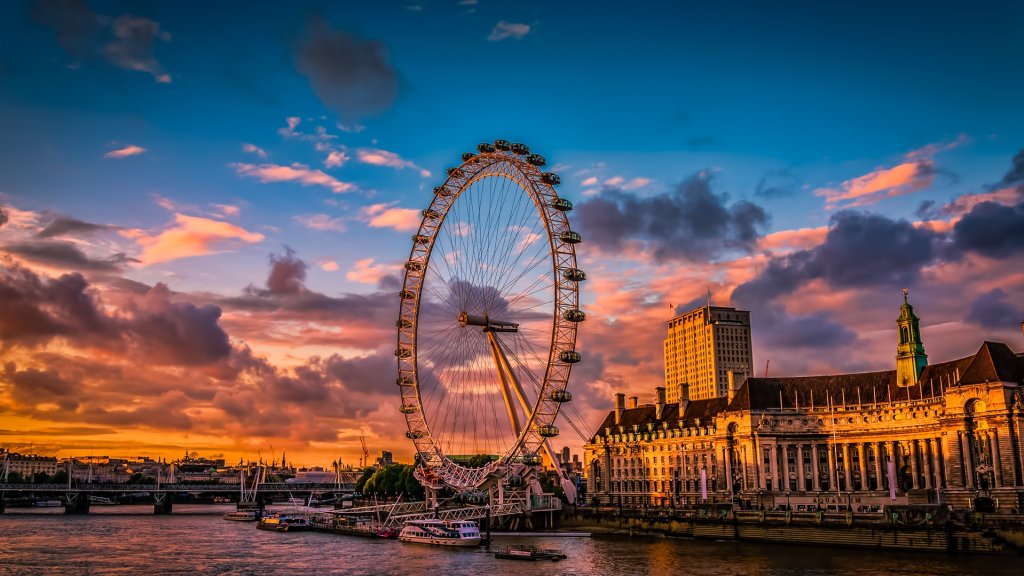 London-Eye-Sunset