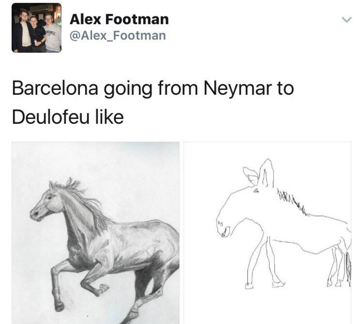 Барселона с Неймар и Барселона без Деулофеу 