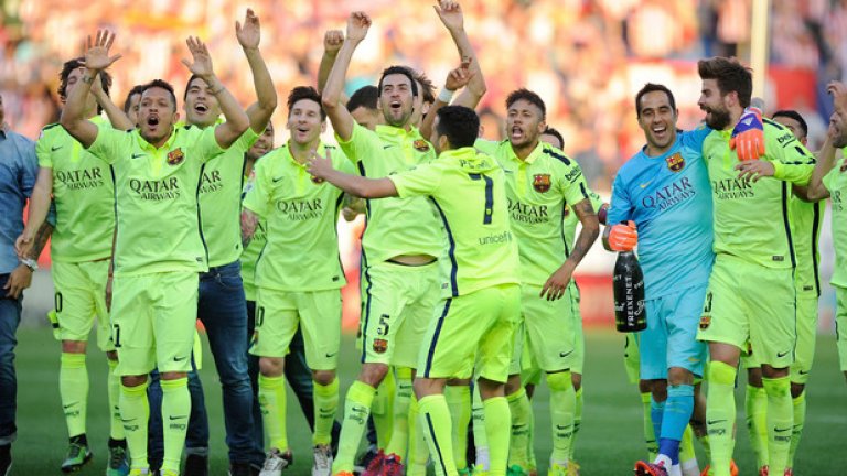 Каталунците са недостижими с 93 точки кръг преди края.