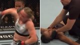Тежък нокаут след лакът със завъртане на женски мач от UFC в Лондон (видео)
