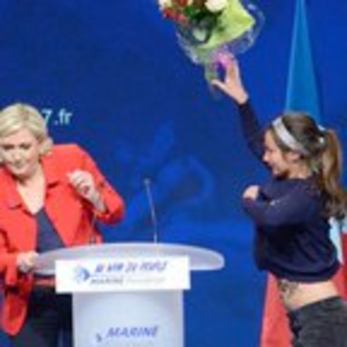 Обиди, замерване с предмети и дори коктейл Молотов. Това се случва по време на кандидат-президентската кампания на Марин Льо Пен във Франция.