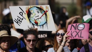 протест заради климатични промени и глобално затопляне