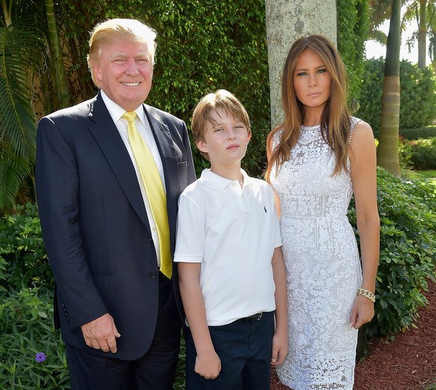 С техния син Барън Тръмп