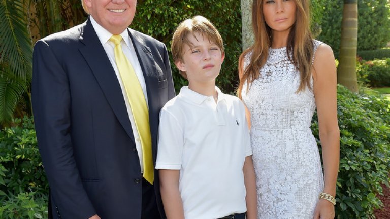 С техния син Барън Тръмп
