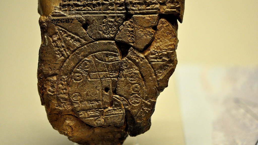 The_Babylonian_map_of_the_world,_from_Sippar,_Mesopotamia.