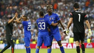 Juventus-Pogba-Patrice Evra-Gianluigi Buffon