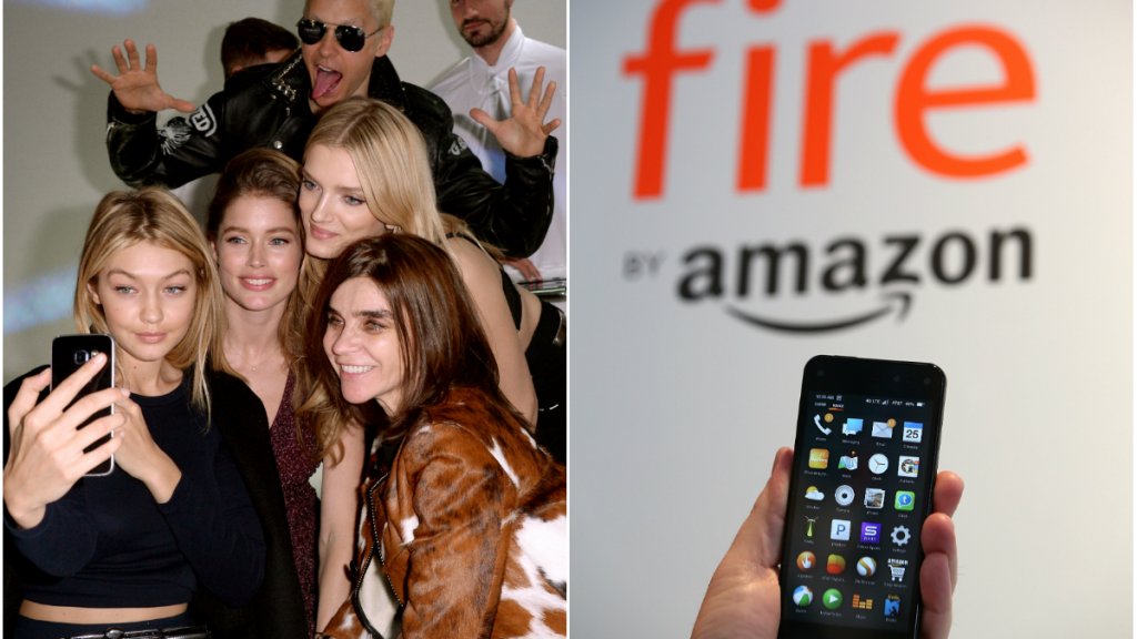 amazon, селфи, джиджи хадид, колаж