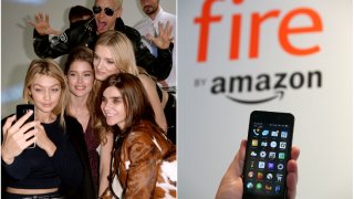 amazon, селфи, джиджи хадид, колаж