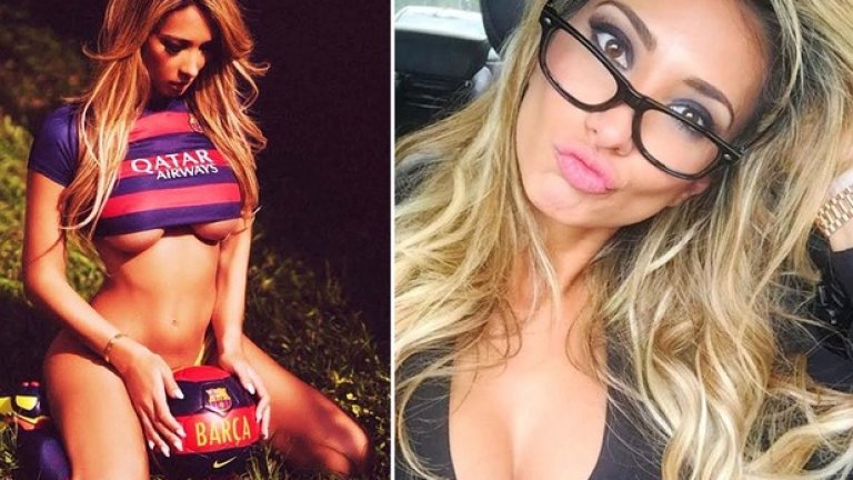 Вестник "Сън" полудя по Ливия и и даде приз за най-секси фенка на футбола в интернет.