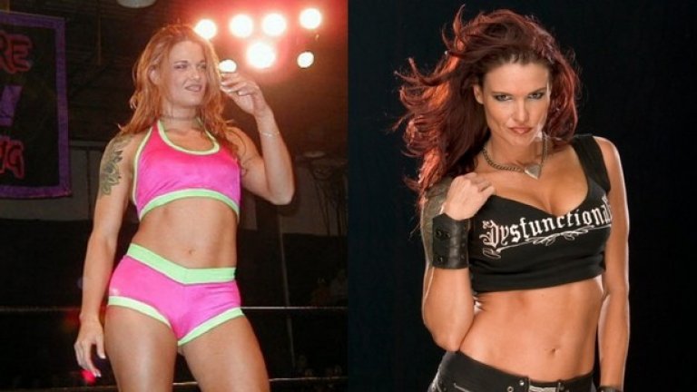 Лита
Бившата звезда в кеча Лита се промени драстично през втората половина на кариерата си. Лицето й е вече подвластно на ботокса, а най-запалените й фенове твърдят, че тя вече не може да мърда веждите си.