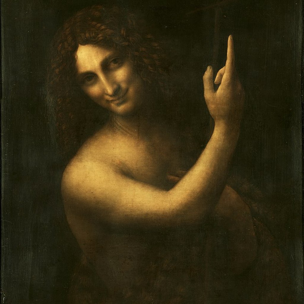 791px-Leonardo_da_Vinci_-_Saint_John_the_Baptist_C2RMF_retouched