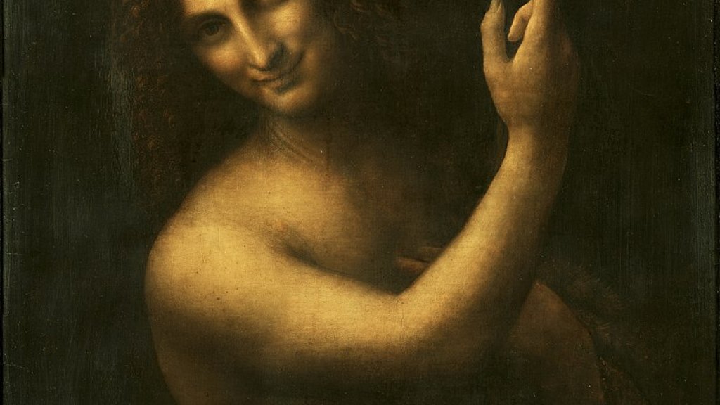 791px-Leonardo_da_Vinci_-_Saint_John_the_Baptist_C2RMF_retouched